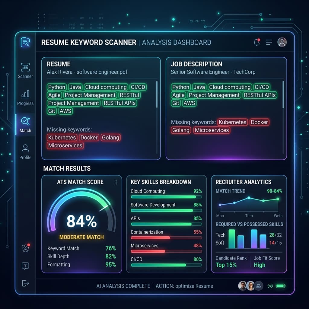 Resume Keyword Scanner: Find Missing Keywords From Any Job Description